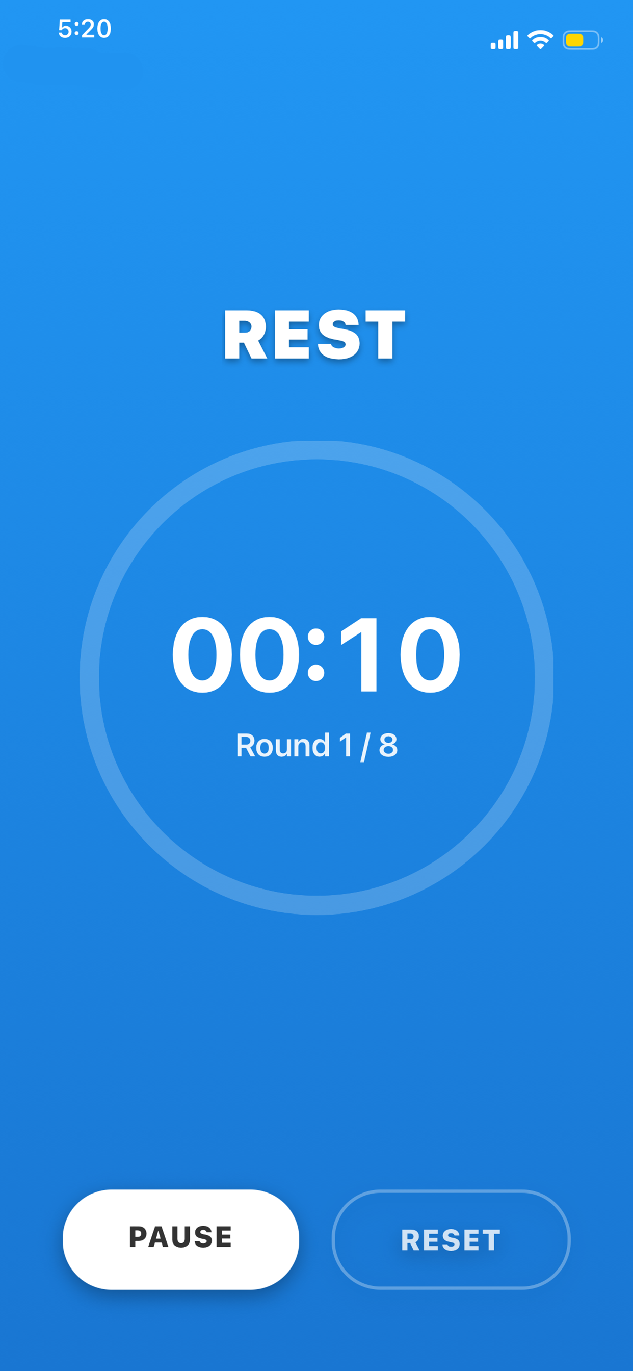 Rest Screen